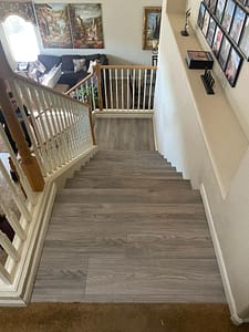 new laminate floor on stairs